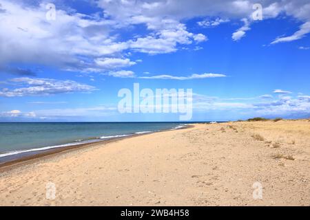 Bergsee, Issyk-Kul in Kirgisistan bei Ak Say Stockfoto