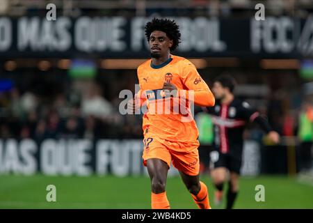 CARTAGENA, REGION MURCIA, SPANIEN 4. November 2024: Thierry Rendall Correia, portugiesischer Spieler Valencia CF, während des Spiels Copa del Rey Stockfoto