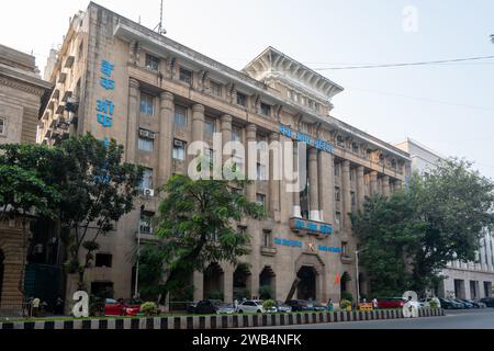 Mumbai, Maharashtra, Indien, 1. Januar 2024, Eine Fassade der Bank of India in Mumbai, nur Editorial. Stockfoto