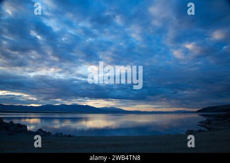 Canyon Ferry Lake Dawn, Canyon Ferry Reservoir, Montana Stockfoto