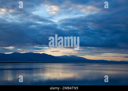 Canyon Ferry Lake Dawn, Canyon Ferry Reservoir, Montana Stockfoto