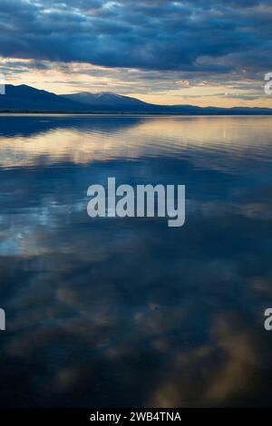 Canyon Ferry Lake Dawn, Canyon Ferry Reservoir, Montana Stockfoto