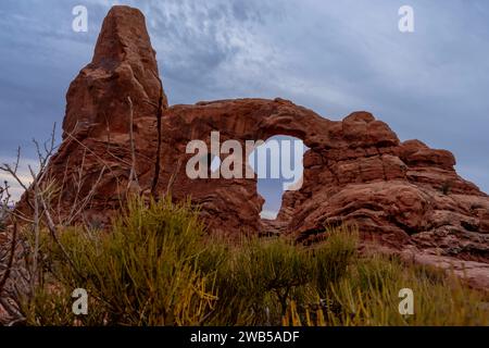 Moab, UT, USA. November 2023. Utahs faszinierende Felsformationen, die atemberaubende geologische Wunder einfangen. (Credit Image: © Walter G Arce SR Grindstone Medi/ASP) NUR REDAKTIONELLE VERWENDUNG! Nicht für kommerzielle ZWECKE! Stockfoto