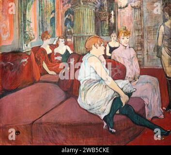 (Albi) Au Salon de la rue des Moulins - Henri de Toulouse-Lautrec 1894 MTL.inv180 (klein). Stockfoto