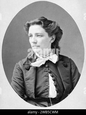 Victoria Claflin Woodhull (1838–1927), Victoria Woodhull Martin, amerikanische Anführerin der Frauenwahlrechtsbewegung, die bei den Wahlen 1872 für die Präsidentschaftswahl kandidierte Stockfoto