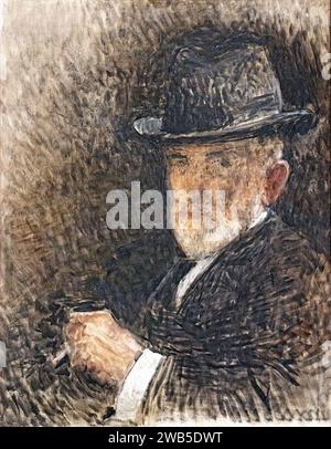 (Albi) Portrait de l'artiste au Chapeau - Léon Bonnat 1916 Stockfoto