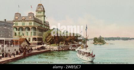 Thousand Island House, Alexandria Bay, Jefferson County, New York 1901. Stockfoto