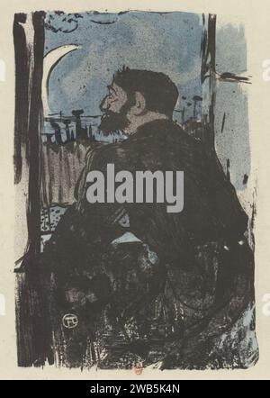 (Nuit blanche) - HTL (Monogramme de Henri de Toulouse-Lautrec). Stockfoto