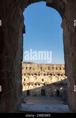 Aspendos Theater, Aspendos Amphitheater Stockfoto