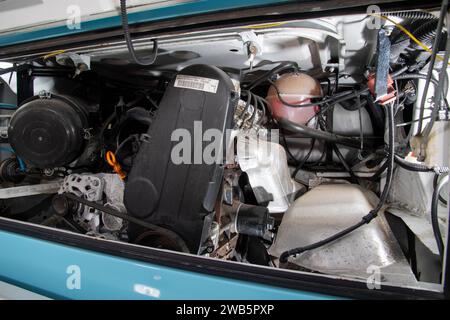 In Brasilien gebauter wassergekühlter 2012 VW-Wohnmobil mit Erkerfenster Stockfoto