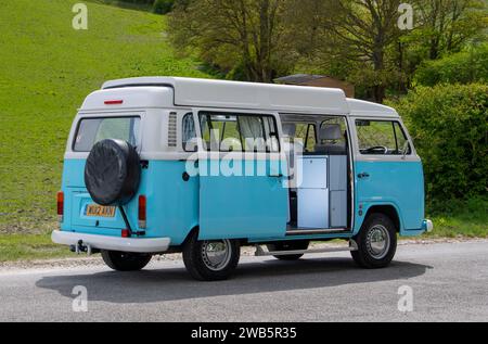 In Brasilien gebauter wassergekühlter 2012 VW-Wohnmobil mit Erkerfenster Stockfoto