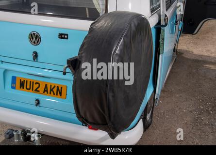 In Brasilien gebauter wassergekühlter 2012 VW-Wohnmobil mit Erkerfenster Stockfoto