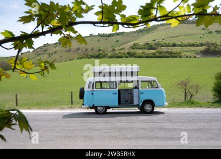 In Brasilien gebauter wassergekühlter 2012 VW-Wohnmobil mit Erkerfenster Stockfoto