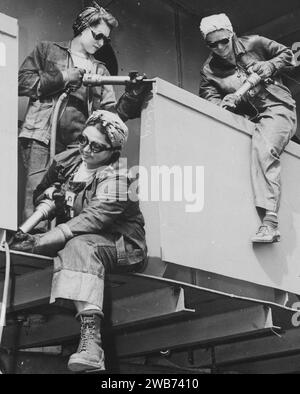 ''Chips''. Kriegsarbeiterinnen der Marinship Corp, 1942 - Stockfoto