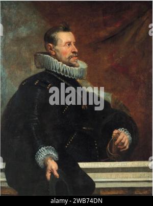 Cornelis de Vos (Retuches von Peter Paul Rubens) – Porträt von Albert VII., Erzherzog von Österreich. Stockfoto