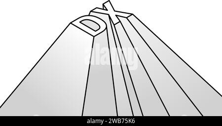 Bilder von Geschäftserfolg und -Wachstum durch DX, einfache isometrische Illustrationen Stock Vektor