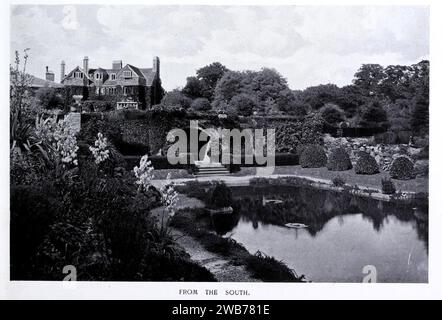 Aus Richtung Süden Sedgwick Park in Gardens Old & New Vol 2. Stockfoto