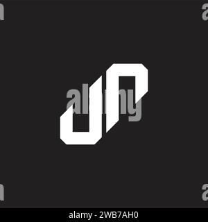 Letter jr Simple Slice geometrischer Logo-Vektor Stock Vektor