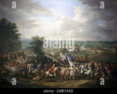 Jan Peeter Verdussen - die Schlacht von Guastalla (2). Stockfoto