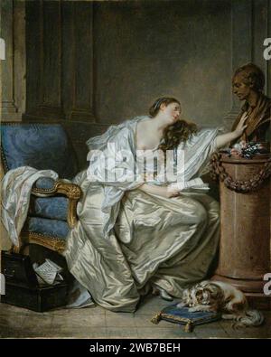 Jean-Baptiste Greuze (1725–1805) - Die Untröstliche Witwe Stockfoto