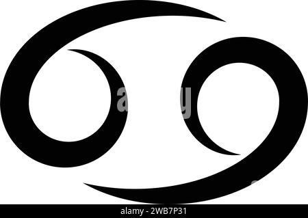 Krebs Stern Tierkreissymbol Symbol Vektor Illustration Design Stock Vektor