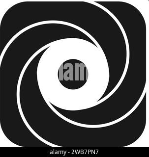 Quadratisches Logo Symbol Vektor Illustration Design Stock Vektor
