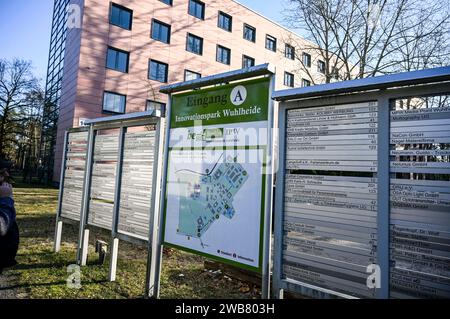 Berlin, Deutschland. Januar 2024. Das Technologie- und Startup-Center Innovationspark Wuhlheide. Quelle: Jens Kalaene/dpa/Alamy Live News Stockfoto