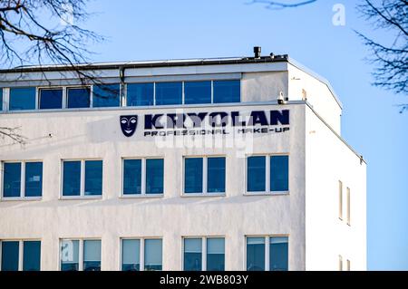 Berlin, Deutschland. Januar 2024. Sitz der Kryolan GmbH. Quelle: Jens Kalaene/dpa/Alamy Live News Stockfoto