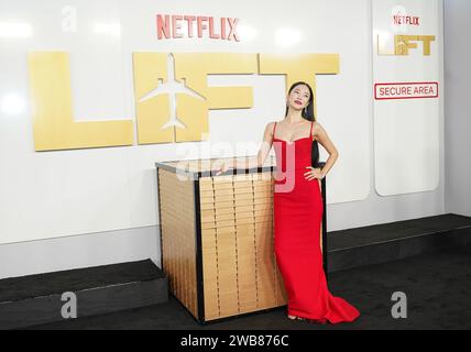 Yun Jee Kim nimmt am 8. Januar 2024 an der Uraufführung von Netflix ''Lift'' im Jazz im Lincoln Center in New York Teil. (Foto: John Nacion/NurPhoto)0 Stockfoto