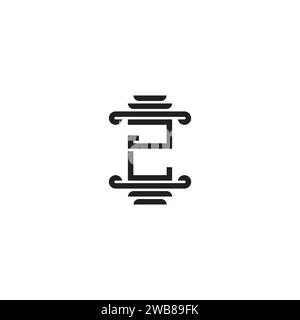 JL-Säulenkonzept in hochwertigem, professionellem Design, das auf allen Printmedien gut gedruckt wird Stock Vektor