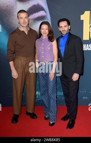 Albrecht Schuch, Hannah Herzsprung und Hassan Akkouch bei der Premiere des Kinofilms 15 Jahre im Kino International. Berlin, 08.01.2024 *** Albrecht Schuch, Hannah Herzsprung und Hassan Akkouch bei der Premiere des Films 15 Jahre im Kino International Berlin, 08 01 2024 Foto:XF.xKernx/xFuturexImagex 15 jahre 4177 Stockfoto