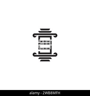 SY-Säulenkonzept in hochwertigem, professionellem Design, das auf allen Printmedien gut gedruckt wird Stock Vektor