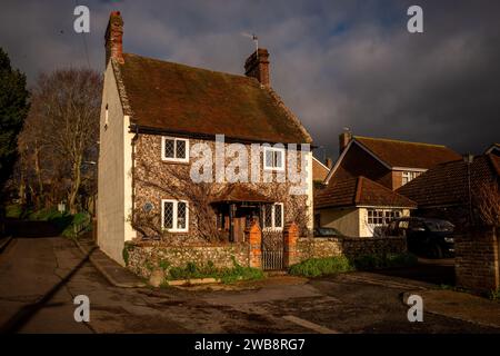 Newhaven, 6. Januar 2024: Orchard Mews, ehemaliges Zuhause von Ralph Reader, Erfinder der Gang Show Stockfoto