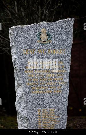 Newhaven, 6. Januar 2024: The Canadian Memorial on war Memorial Green Stockfoto