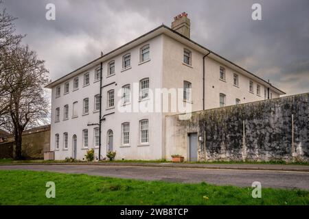 Newhaven, 6. Januar 2024: Das ehemalige Workhouse und später das Downs Hospital auf Church Hill Stockfoto