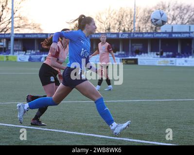 Ruby Sealey (Drewe) von Billericay Town Women während des Spiels der FA Women’s National League – Southern Premier Division zwischen Billericay Town Women aga Stockfoto