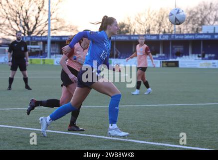 Ruby Sealey (Drewe) von Billericay Town Women während des Spiels der FA Women’s National League – Southern Premier Division zwischen Billericay Town Women aga Stockfoto