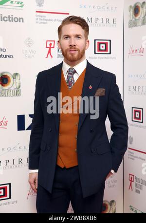 London, Großbritannien. November 2018. Neil Jones nimmt an der britischen Premiere von „303 Squadron“ im Science Museum in London Teil. (Foto: Fred Duval/SOPA Images/SIPA USA) Credit: SIPA USA/Alamy Live News Stockfoto