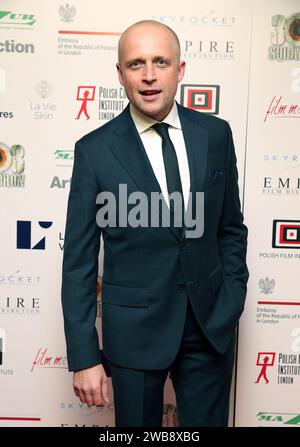 London, Großbritannien. November 2018. Piotr Adamczyk nimmt an der britischen Premiere von '303 Squadron' im Science Museum in London Teil. (Foto: Fred Duval/SOPA Images/SIPA USA) Credit: SIPA USA/Alamy Live News Stockfoto