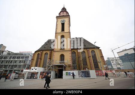 Rundgang Zeil 24.01.2023 Frankfurt Rundgang über die Zeil. Im Bild: St. Katharinenkirche an der Hauptwache. Frankfurt Frankfurt Hessen Deutschland *** Tour Zeil 24 01 2023 Frankfurt Tour der Zeil im Bild St Katharinenkirche an der Hauptwache Frankfurt Frankfurt Frankfurt Hessen Deutschland Stockfoto