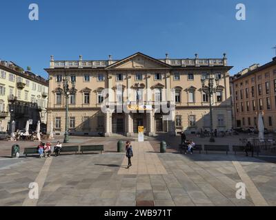 TURIN, ITALIEN – CA. SEPTEMBER 2022: Konservatorium Giuseppe Verdi Staatliches Musikkonservatorium Stockfoto