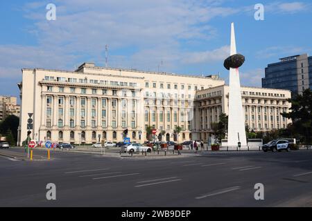 BUKAREST, RUMÄNIEN - 19. AUGUST 2012: Innenministerium (Ministerul Afacerilor Interne) in Bukarest, Hauptstadt Rumäniens. Stockfoto