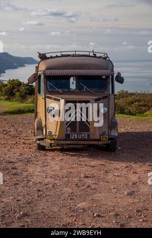 Der klassische Citreon-H-Van ist ein Rattenlook Stockfoto