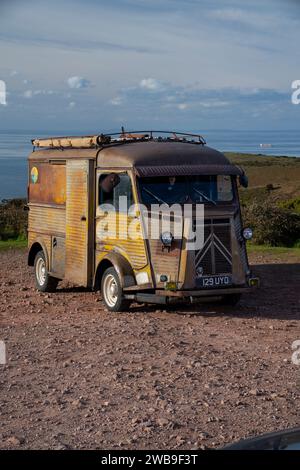 Der klassische Citreon-H-Van ist ein Rattenlook Stockfoto