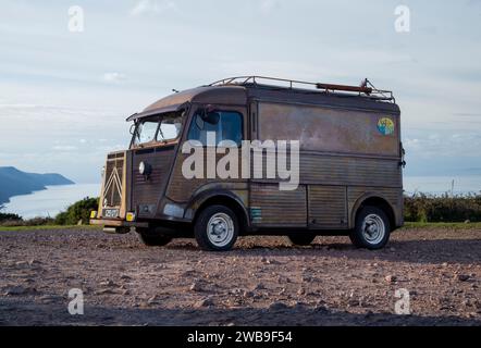 Der klassische Citreon-H-Van ist ein Rattenlook Stockfoto