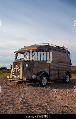 Der klassische Citreon-H-Van ist ein Rattenlook Stockfoto