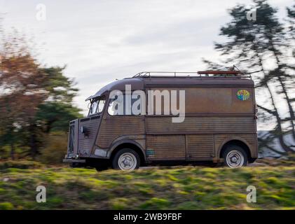 Der klassische Citreon-H-Van ist ein Rattenlook Stockfoto