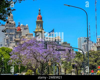 Wunderschöner Blick auf die Banco de la Nacion de Argentina, Argentina Bank in der Stadt Buenos Aires Stockfoto