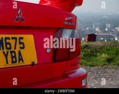 Mitsubishi Evo VI Tommi Makinen Edition Rallyecar für Straßenfahrten Stockfoto