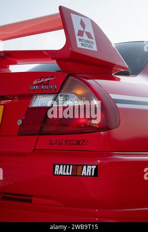 Mitsubishi Evo VI Tommi Makinen Edition Rallyecar für Straßenfahrten Stockfoto